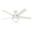 Anslee 46 Inch Ceiling Fan with LED Light Kit and Pull Chain In Fresh White