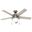Anslee 46 Inch Ceiling Fan with LED Light Kit and Pull Chain In Matte Silver and Light Gray Oak