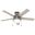 Anslee 46 Inch Low Profile Ceiling Fan with LED Light Kit and Pull Chain In Matte Silver and Light Gray Oak