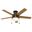 Anslee 46 Inch Low Profile Ceiling Fan with LED Light Kit and Pull Chain In Premier Bronze and Dark Walnut
