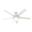 Anslee 52 Inch Ceiling Fan with LED Light Kit and Pull Chain In Fresh White and Natural Wood