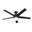 Anslee 52 Inch Ceiling Fan with LED Light Kit and Pull Chain In Matte Black