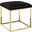 Anticipate Gold and Black Ottoman