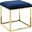 Anticipate Gold Navy Ottoman