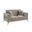 Antigua Loveseat In Taupe and Gold