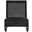 Antigua Wicker Outdoor Patio Rocking Chair In Black