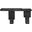 Anzio Oak Veneer and Solid Wood Console Table In Black