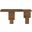 Anzio Oak Veneer and Solid Wood Console Table In Brown