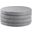 Aphia Boucle Fabric Ottoman/Coffee Table In Grey