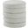Aphia Boucle Fabric Ottoman/Stool In Cream