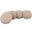 Apollo Boucle Fabric Bench In Beige
