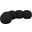 Apollo Boucle Fabric Bench In Black