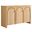 Appia 3 Arched Door Sideboard Storage Cabinet In Oak
