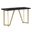 April Console Table In Black and Gold Painted Legs