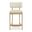 Apsley Counter Stool In White and Brass