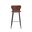 Arabella Barstool In November Grey and Bravo Cognac