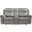 Aram Gray Glider Reclining Loveseat With Console