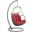 Arbor Red Outdoor Patio Wood Swing Chair