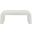 Arc Boucle Fabric Bench In Cream