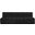 Arc Boucle Fabric 3 Seater Modular Sofa In Black