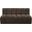 Arc Boucle Fabric 2 Seater Modular Sofa In Brown