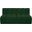 Arc Boucle Fabric 2 Seater Modular Sofa In Green