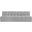 Arc Boucle Fabric 3 Seater Modular Sofa In Grey