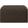 Arc Boucle Fabric Ottoman In Brown