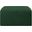 Arc Boucle Fabric Ottoman In Green