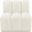 Arc Straight Chair In Cream Velvet
