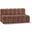 Arc Vegan Leather 2 Seater Modular Sofa In Cognac