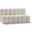 Arc Vegan Leather 2 Piece Modular Sofa In Cream
