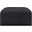 Arc Vegan Leather Ottoman In Black