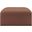 Arc Vegan Leather Ottoman In Cognac