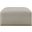 Arc Vegan Leather Ottoman In Cream