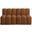 Arc Velvet 2 Seater Modular Sofa In Saddle