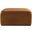 Arc Velvet Ottoman In Saddle