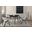 Arcadia and Talulah 42 Inch Round Gray and Black Wood 5-Piece Dining Set