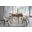 Arcadia and Talulah 48 Inch Round Gray and Walnut Wood 5-Piece Dining Set