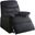 Arcadia Black Woven Recliner