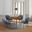 Arcadia Walnut 42 Inch Round Dining Room Set with Juno Chairs