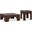 Arch Occasional Table Set In Brown