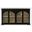 Archdale 65 Inch Gothic Arch Sideboard Storage Cabinet with Glass Doors In Black
