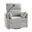 Archibald Power Rocking Swivel Nursery Recliner In Light Grey