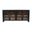 Archimedes 70 Inch Curved Arch Four Door Sideboard Storage Cabinet In Black