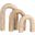 Arco Travertine 3 Piece Decorative Object In Natural