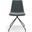 Arco Velvet Swivel Side Chair In Grey