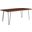 Ardor Black Walnut 74 Inch Live Edge Acacia Wood Dining Table