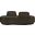 Argyle Chenille Fabric Chaise/Loveseat In Brown