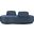 Argyle Chenille Fabric Chaise/Loveseat In Light Blue